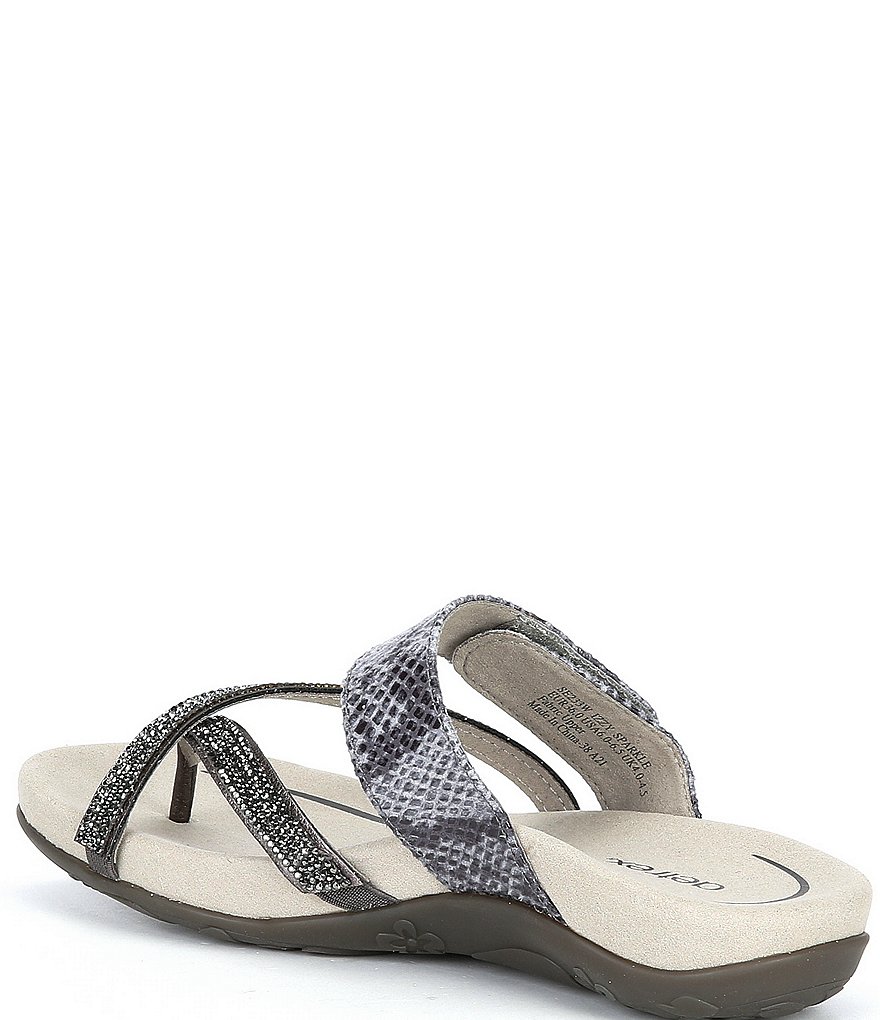Aetrex Izzy Embellished Thong Sandals