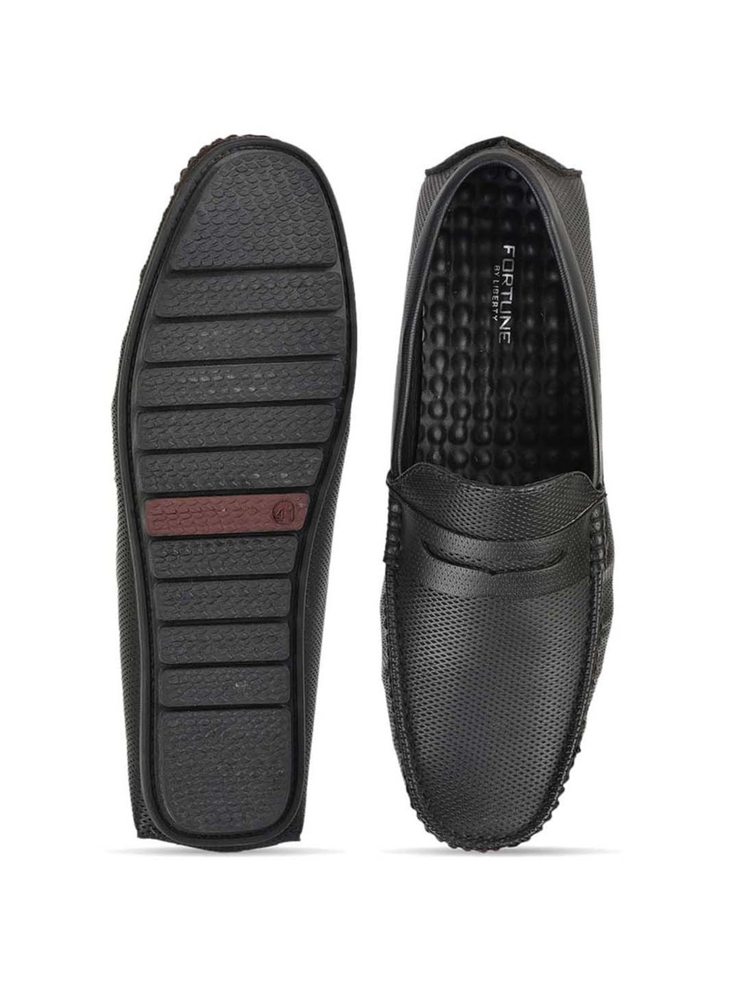 Fortune by Liberty Men's Black Casual Loafers