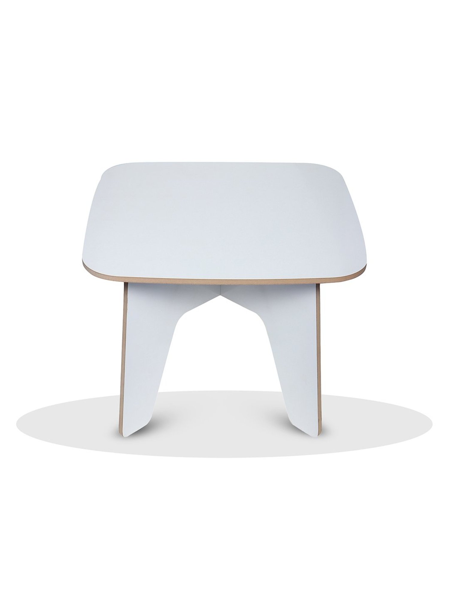 Kiddery White Montessori Inspired Wooden Cross Table for Kids (Age 3-8 years)