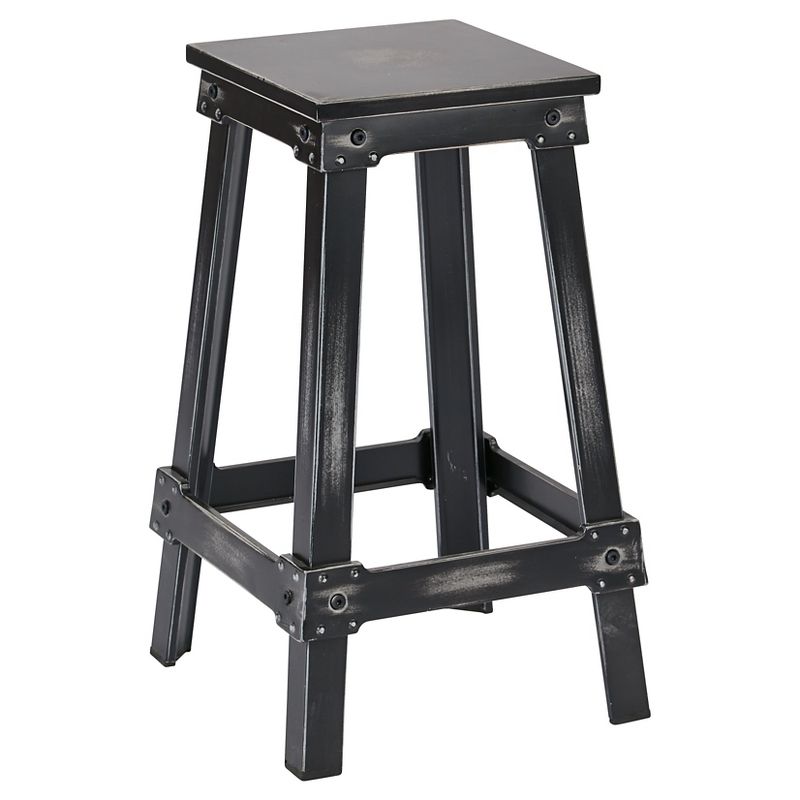 26" New Castle Counter Height Barstool Antique Black - OSP Home Furnishings