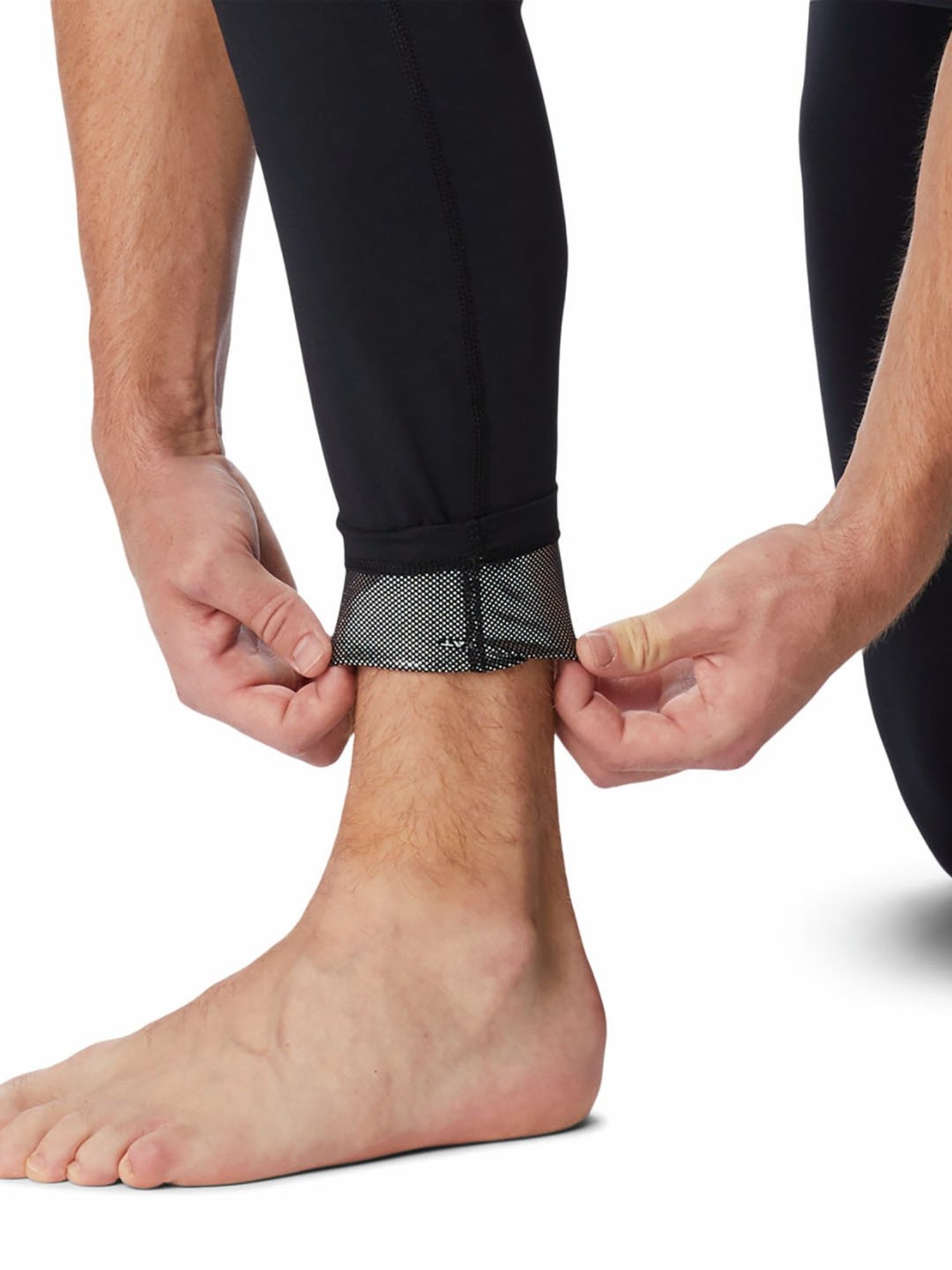 Columbia Men Black Midweight Stretch Tights