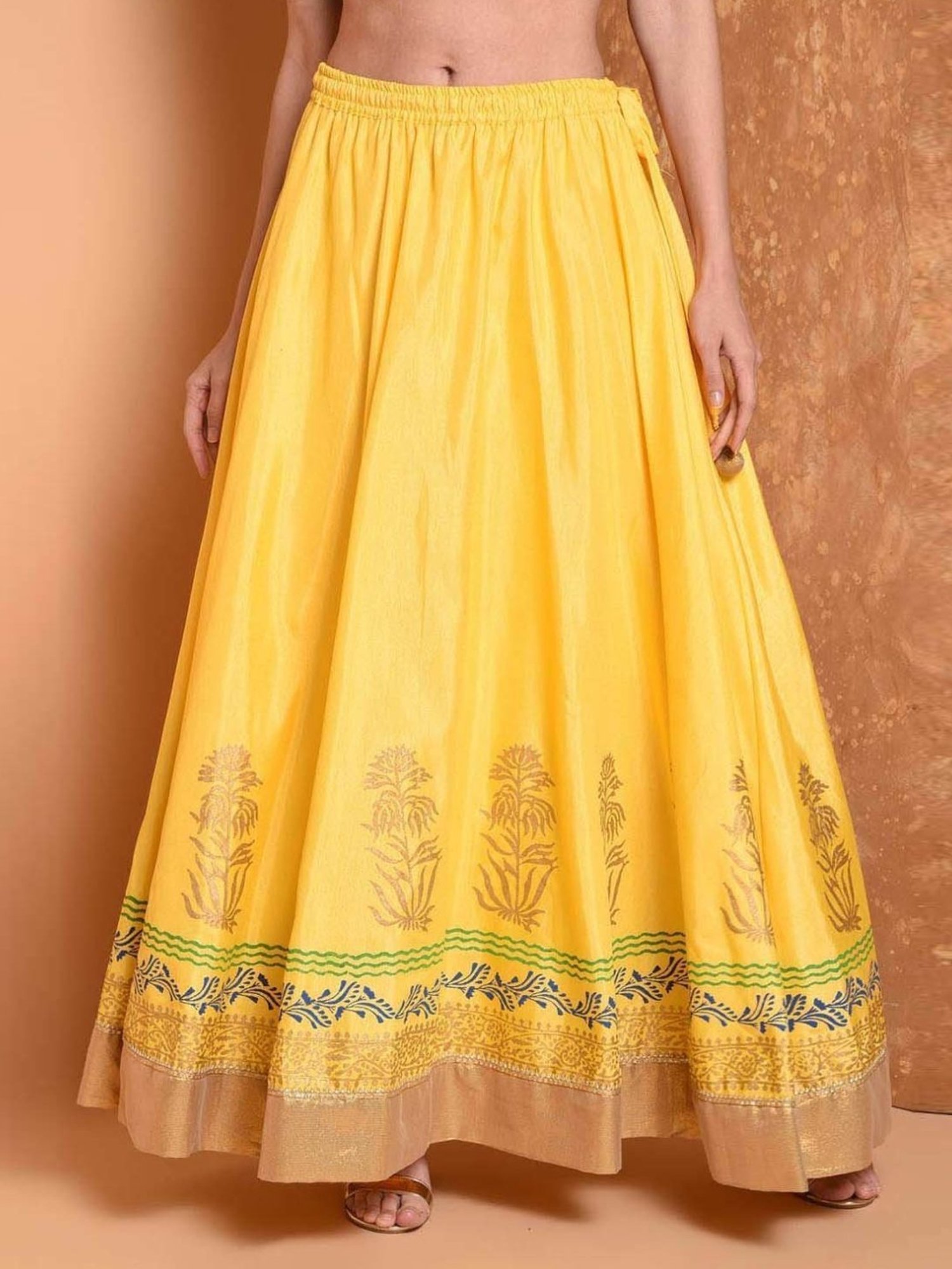 Belle Fille White Floral Print Skirt