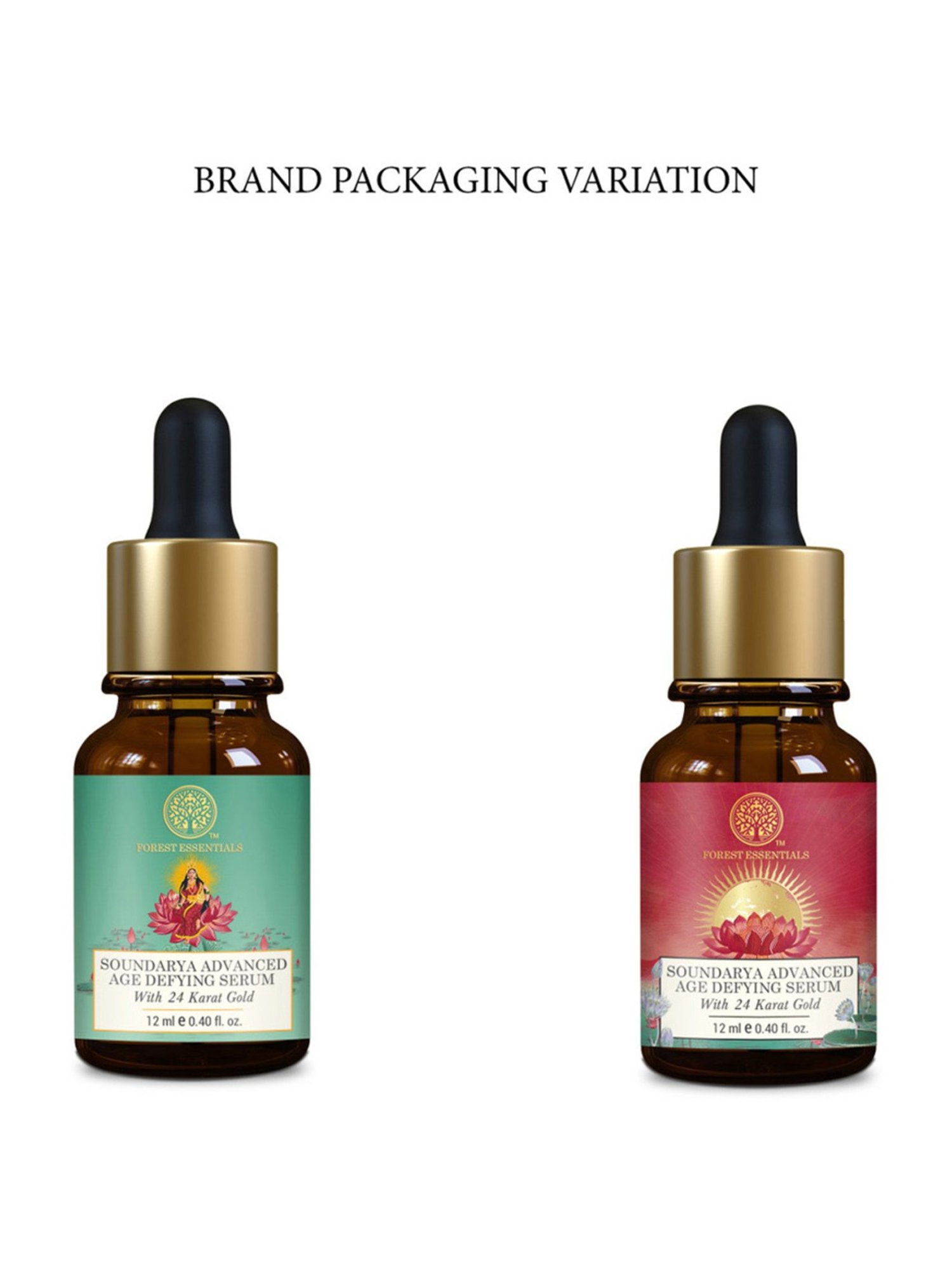 Forest Essentials Advanced Soundarya Age Defying Facial Serum with 24k Gold Serum - 12 ml