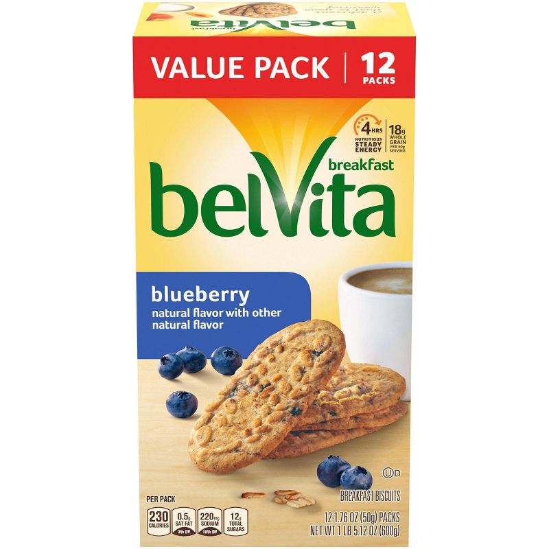 belVita Blueberry Breakfast Biscuits - 12ct