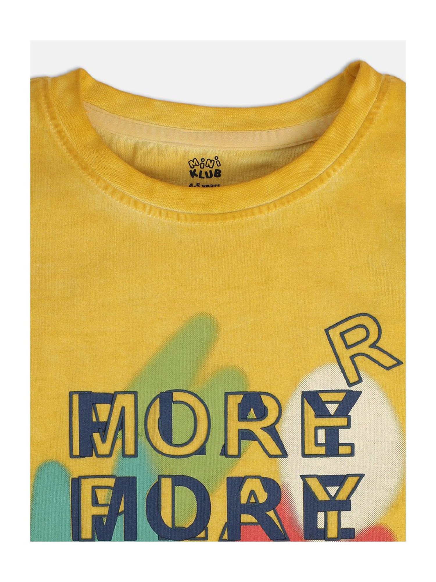 MINIKLUB Kids Yellow Printed Full Sleeves T-Shirt
