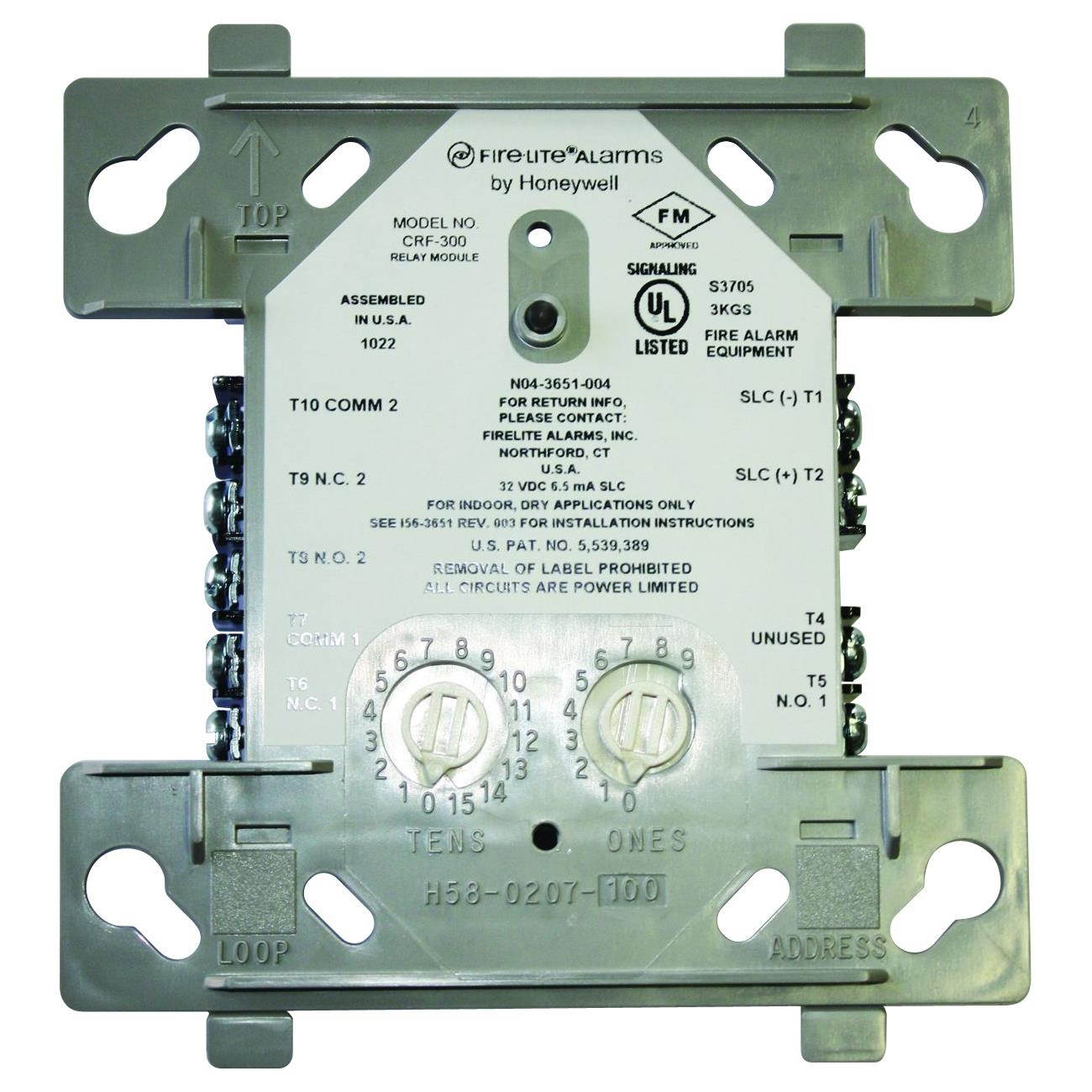 CRF-300 FIRE-LITE ALARMS-HONEYWELL-US ADDRESSABLE CNTRL RELAY MODULE