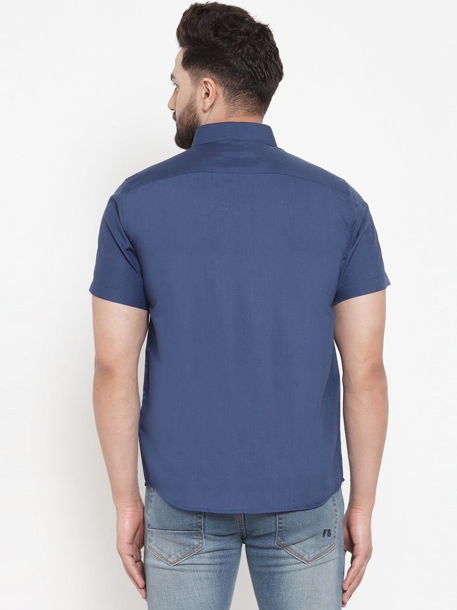 Jainish Blue Regular Fit Shirt