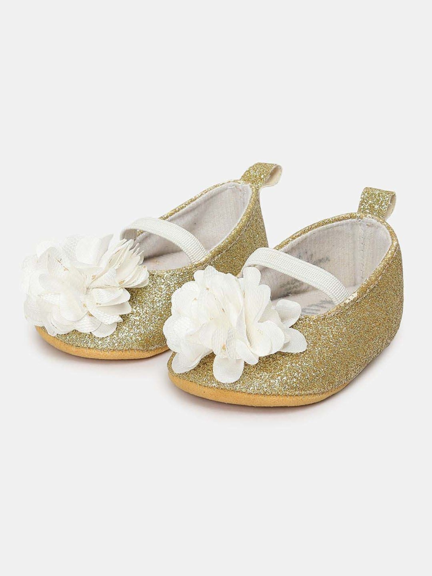 Baby Moo Kids Brown & White Velcro Shoes