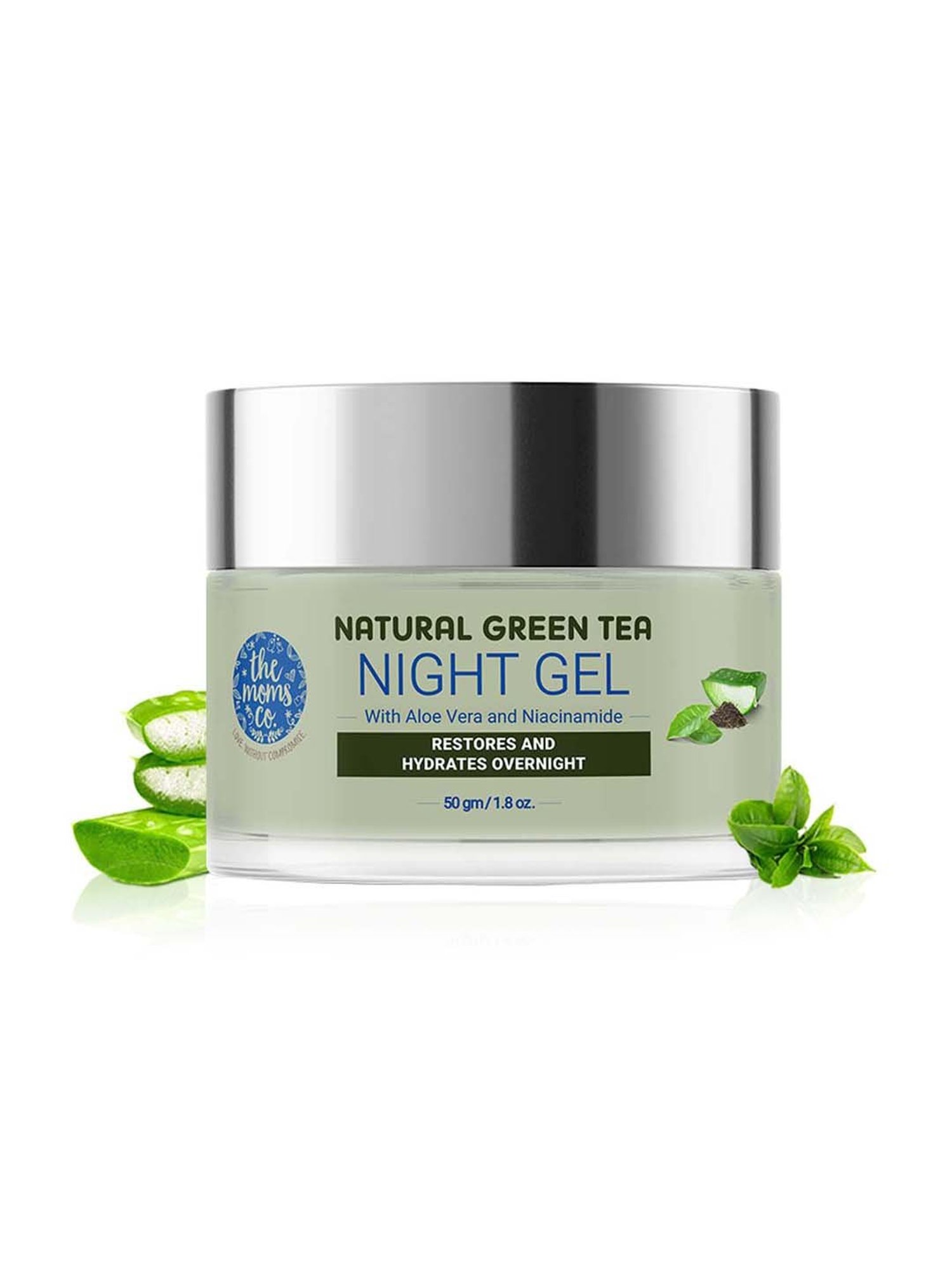 The Moms Co. Natural Green Tea Night Gel with Mono Carton - 50 gm