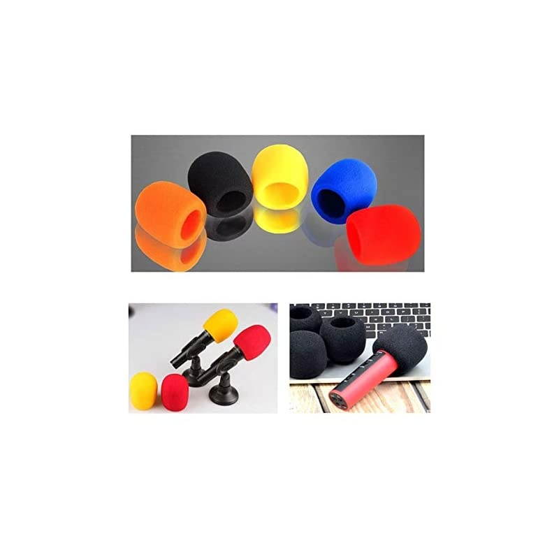 20 Pcs Colorful Foam Microphone Cover Top Grade Thick Handheld Stage Mic Windscreen 10 Color