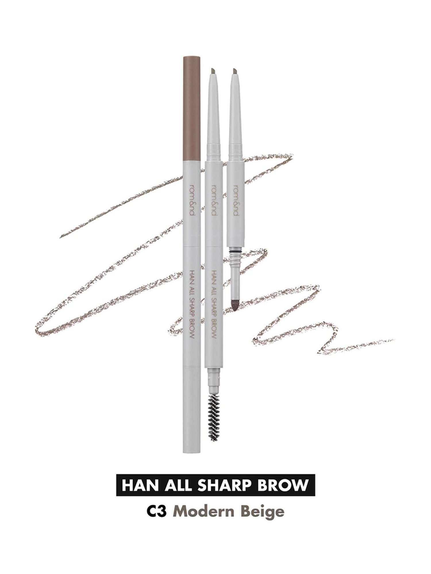 Rom&nd Han All Sharp Brow C3 Modern Beige - 0.24 gm
