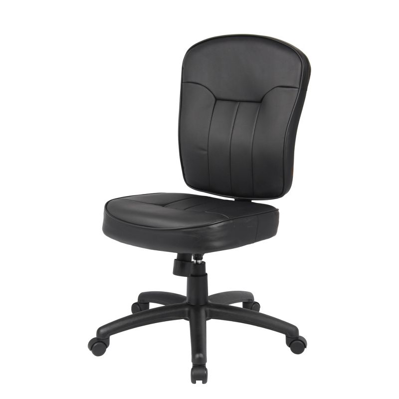 Leather Task Chair - Black - Boss