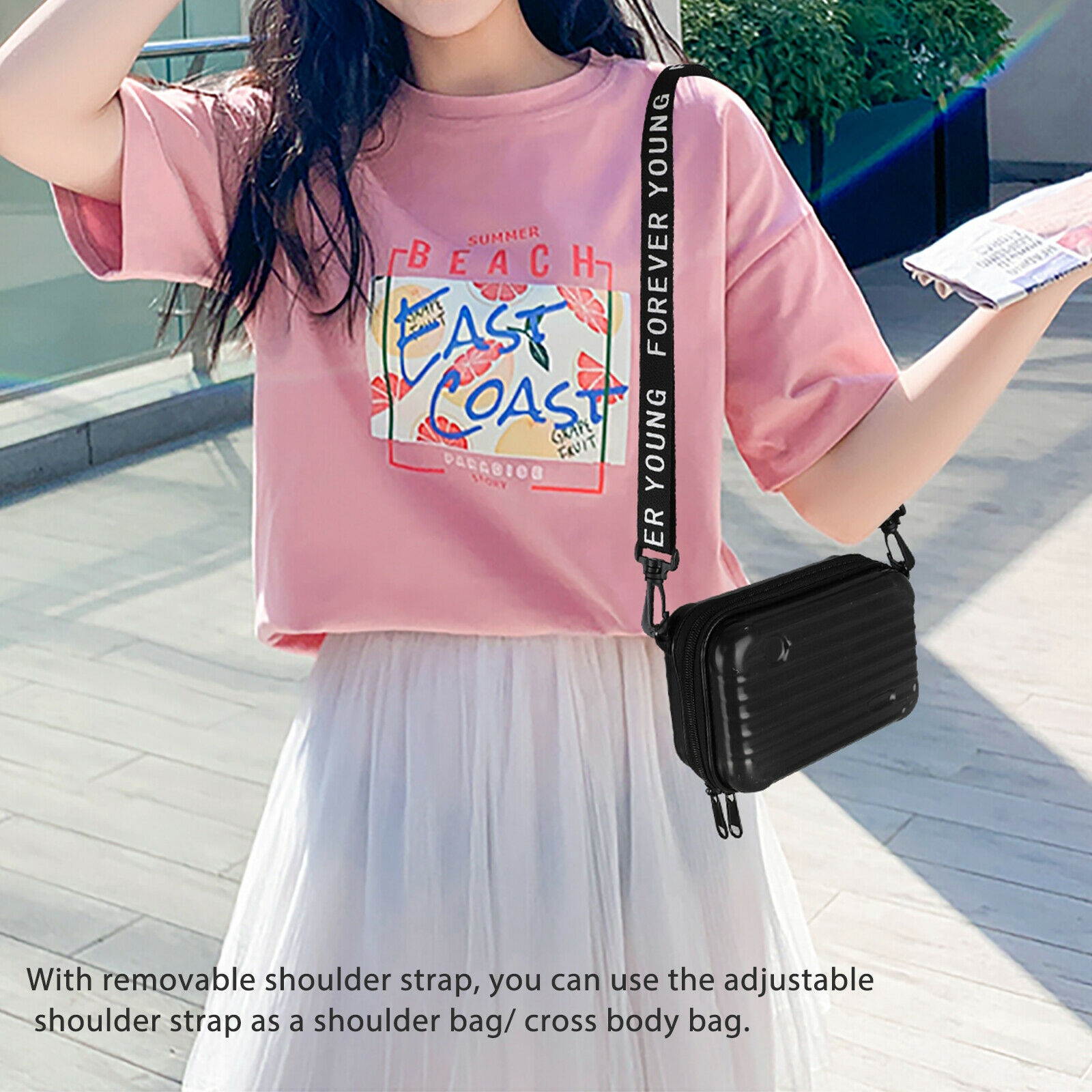 Waterproof Fashion Cell Phone Handbag Shoulder Strap Wallet Pouch Bag Girls Lady