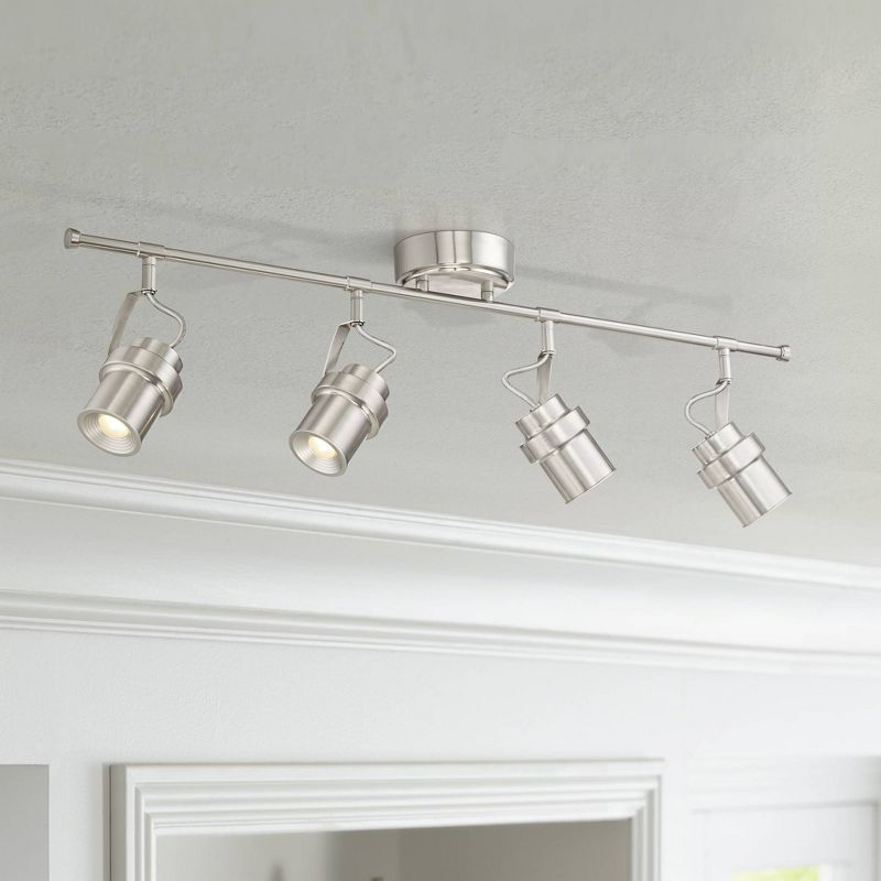 Pro Track&reg; Gladstone 4-Light Nickel LED Track Fixture