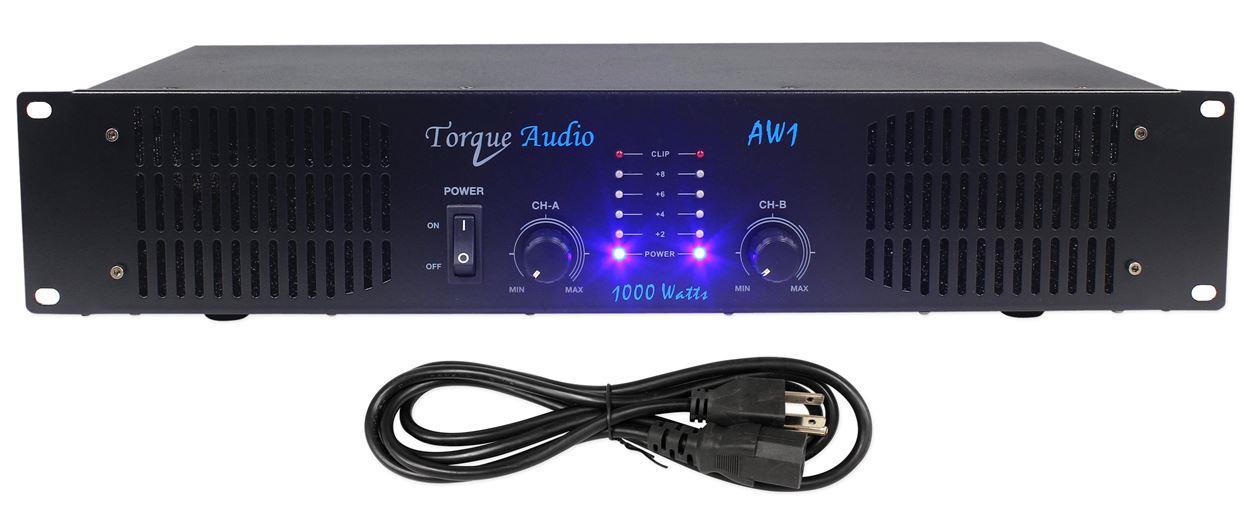 Technical Pro aw1 Torque Audio 2U Professional 2CH Power Amplifier - Black