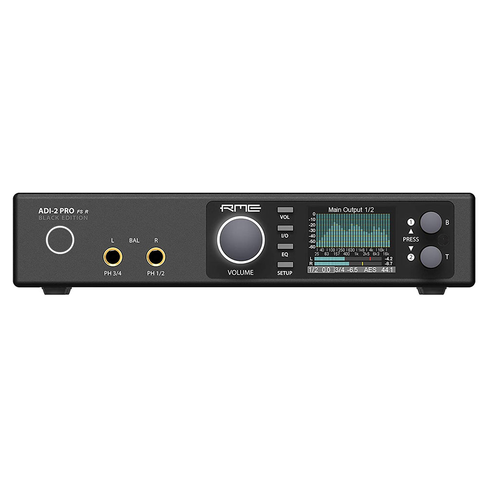 RME ADI-2 Pro FSR BE Reference AD/DA Converter with Extreme Power Headphone Amplifiers and Remote (Black Edition)