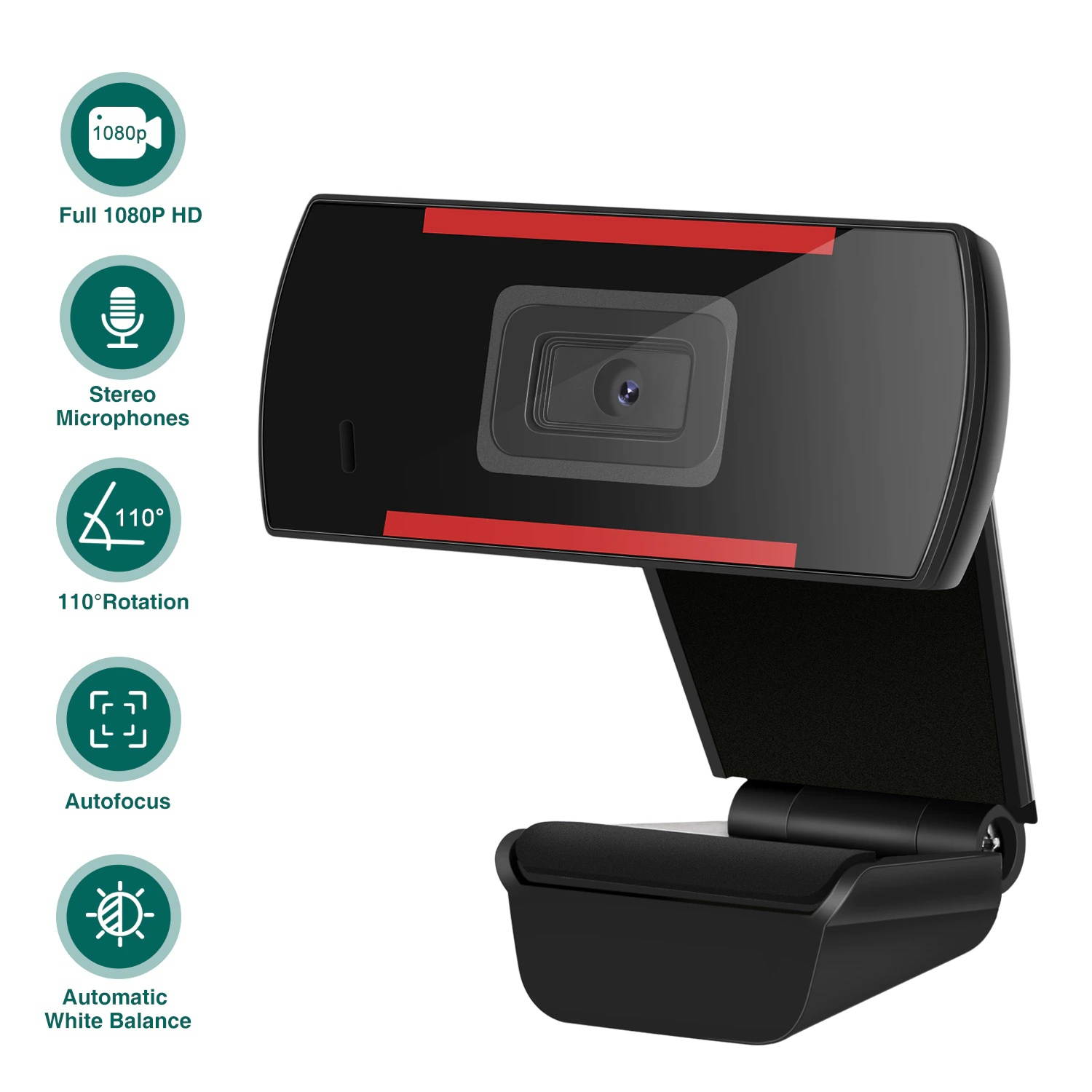 Webcam HD 1080P Web Camera with Microphone for PC Laptop Video Calling Conferencing GK99