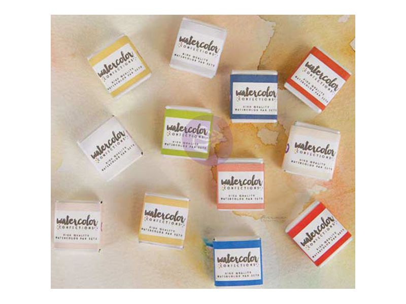 Prima Watercolor Confections Watercolor Pans 12/Pkg-Decadent Pies