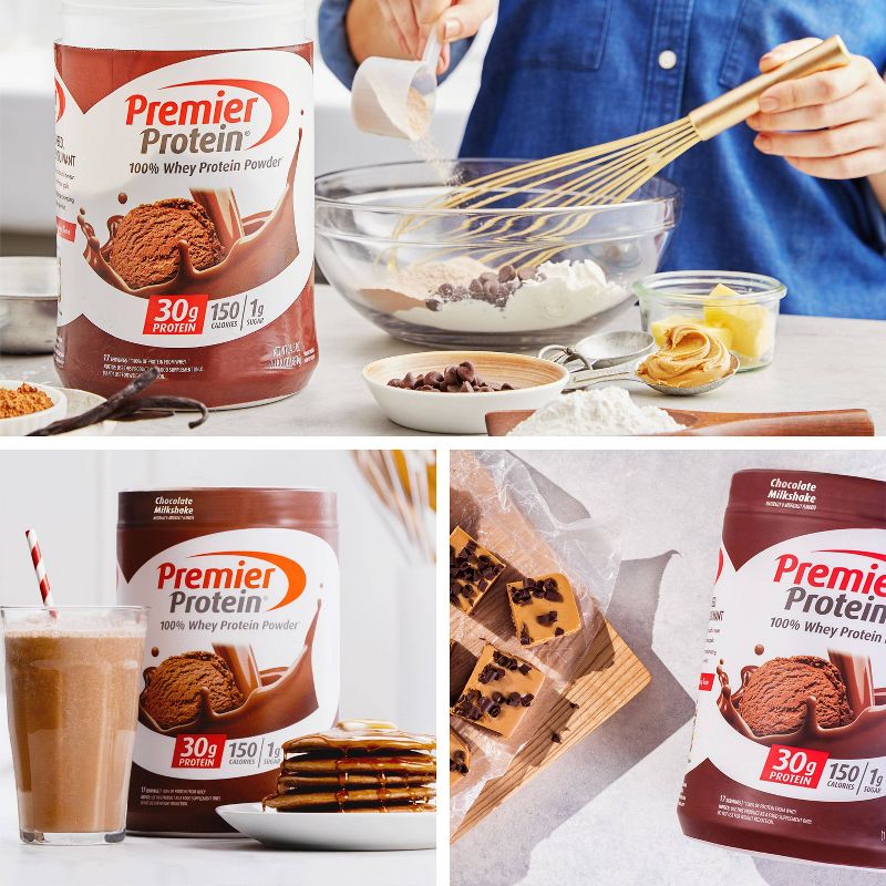 Premier Protein 100% Whey Protein Powder - Chocolate Milkshake - 24.5oz