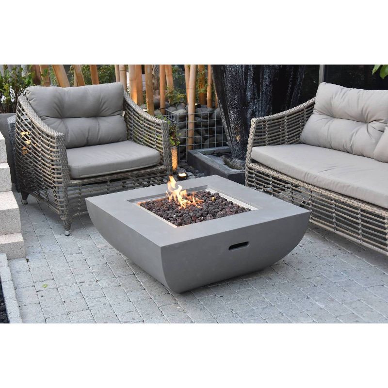 Westport 34" Outdoor Fire Pit Propane Table Backyard Patio Heater - Elementi