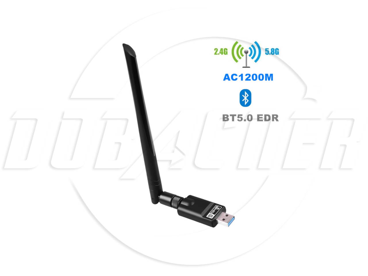 SA Mini USB  WiFi adapter 600Mbps dual-band wireless network adapter 802.11 AC 5dBi antenna, suitable for desktop laptops WiFi dongle compatible with Windows XP / Vista / 7/8 / 8.1 / 10 Mac