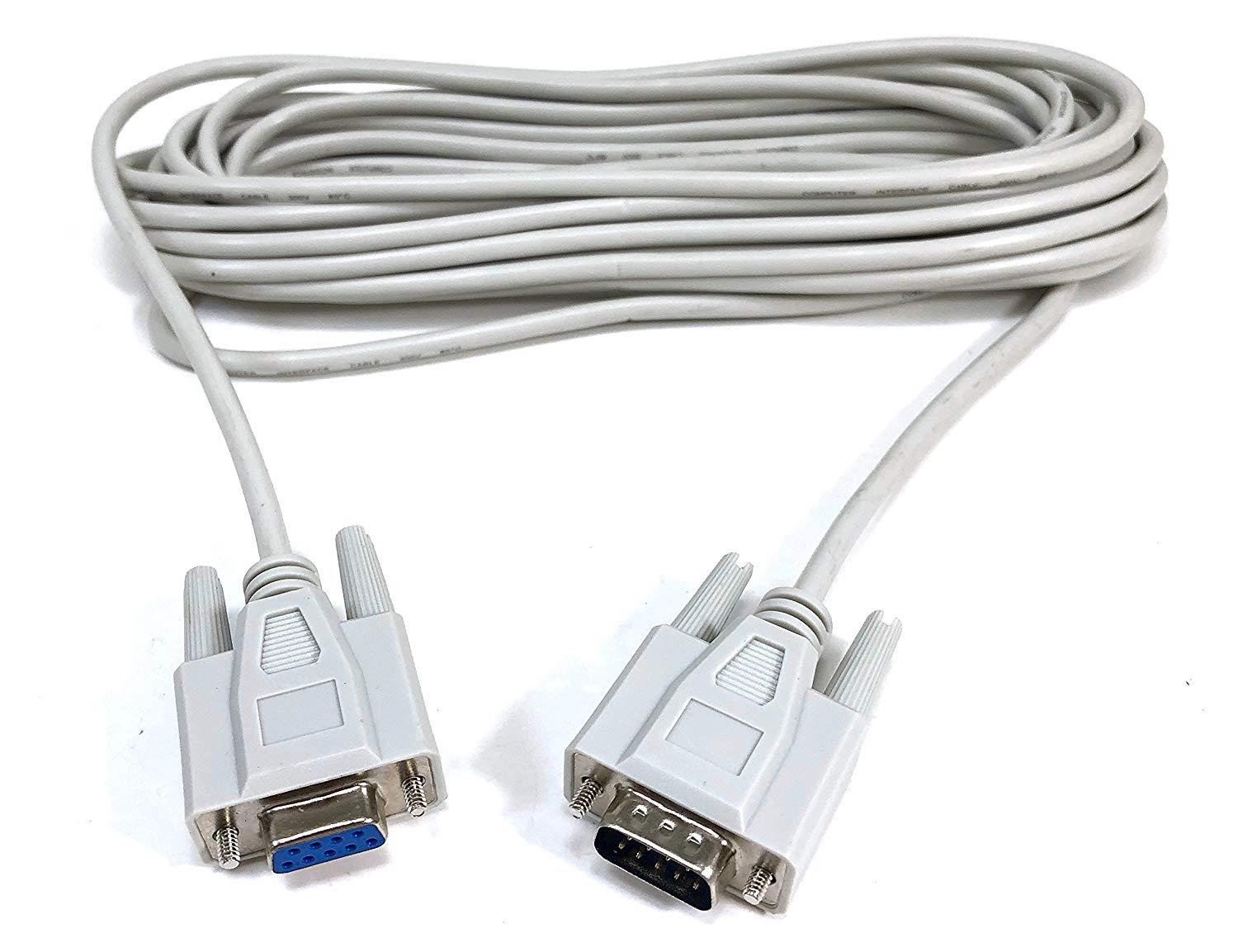 Micro Connectors, Inc. 25 feet DB9 Serial Extension Cable M/F (M05-10325)