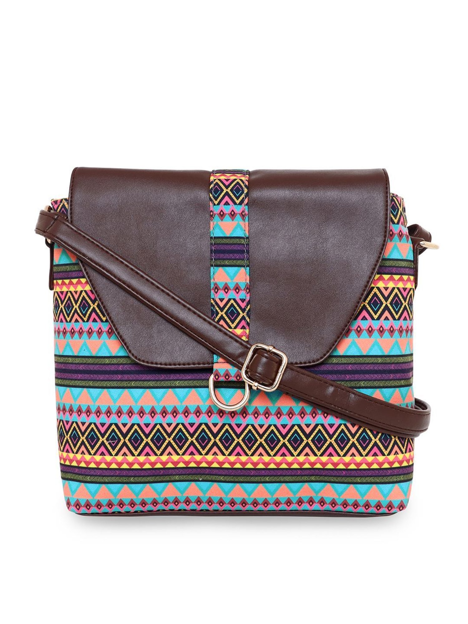 Sabhyata Multicolor Printed Medium Cross Body Bag