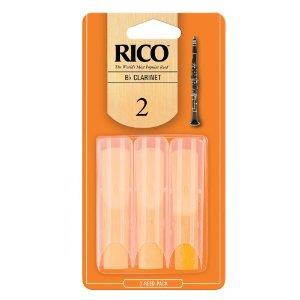 Rico Instrument Reed, Clarinet-2 - 3 Pack