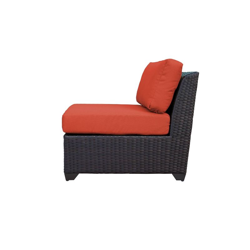 Barbados 14pc Patio Sectional Seating Set with Cushions - Tangerine - TK Classics