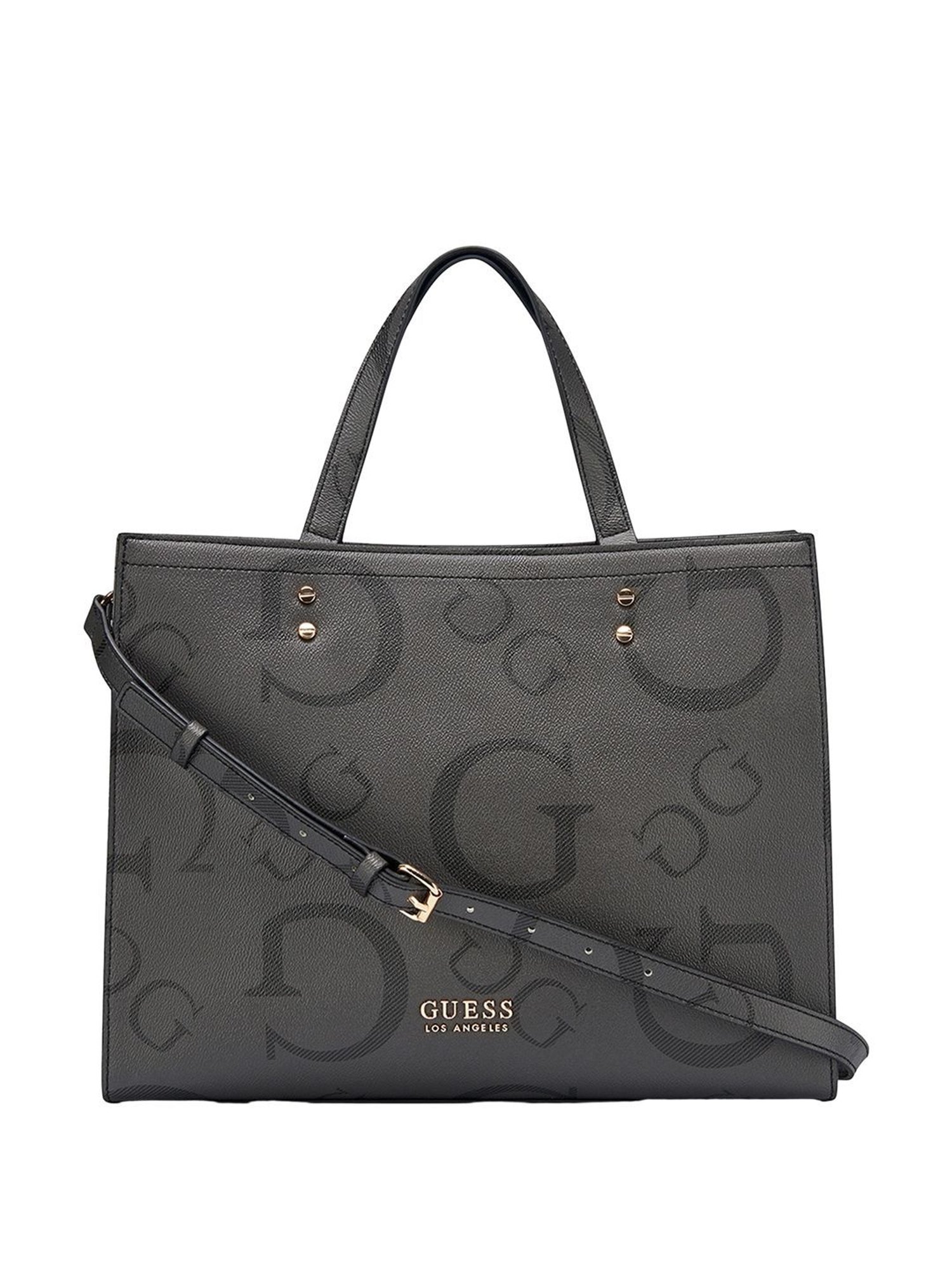 Guess Coal Printed Tote Handbag
