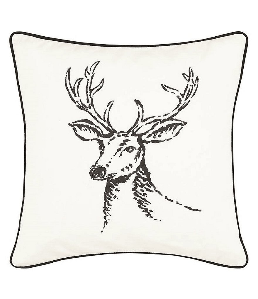 Eddie Bauer Winter Morning Stag Throw Pillow