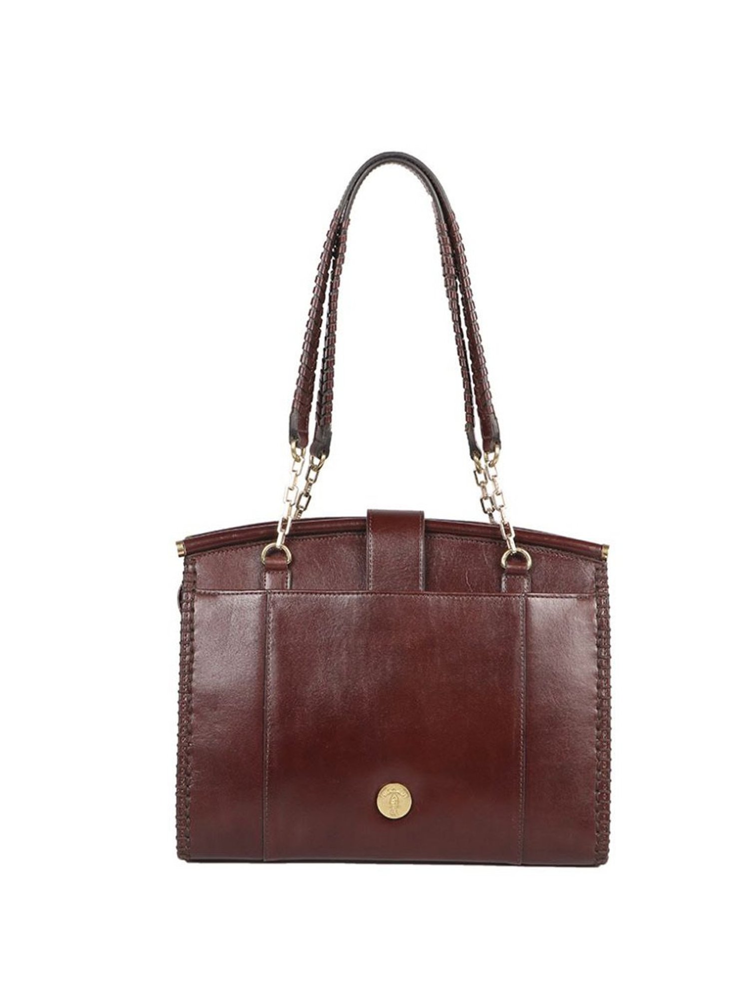 Hidesign EI Flourish 01 Brown Leather Solid Shoulder Handbag