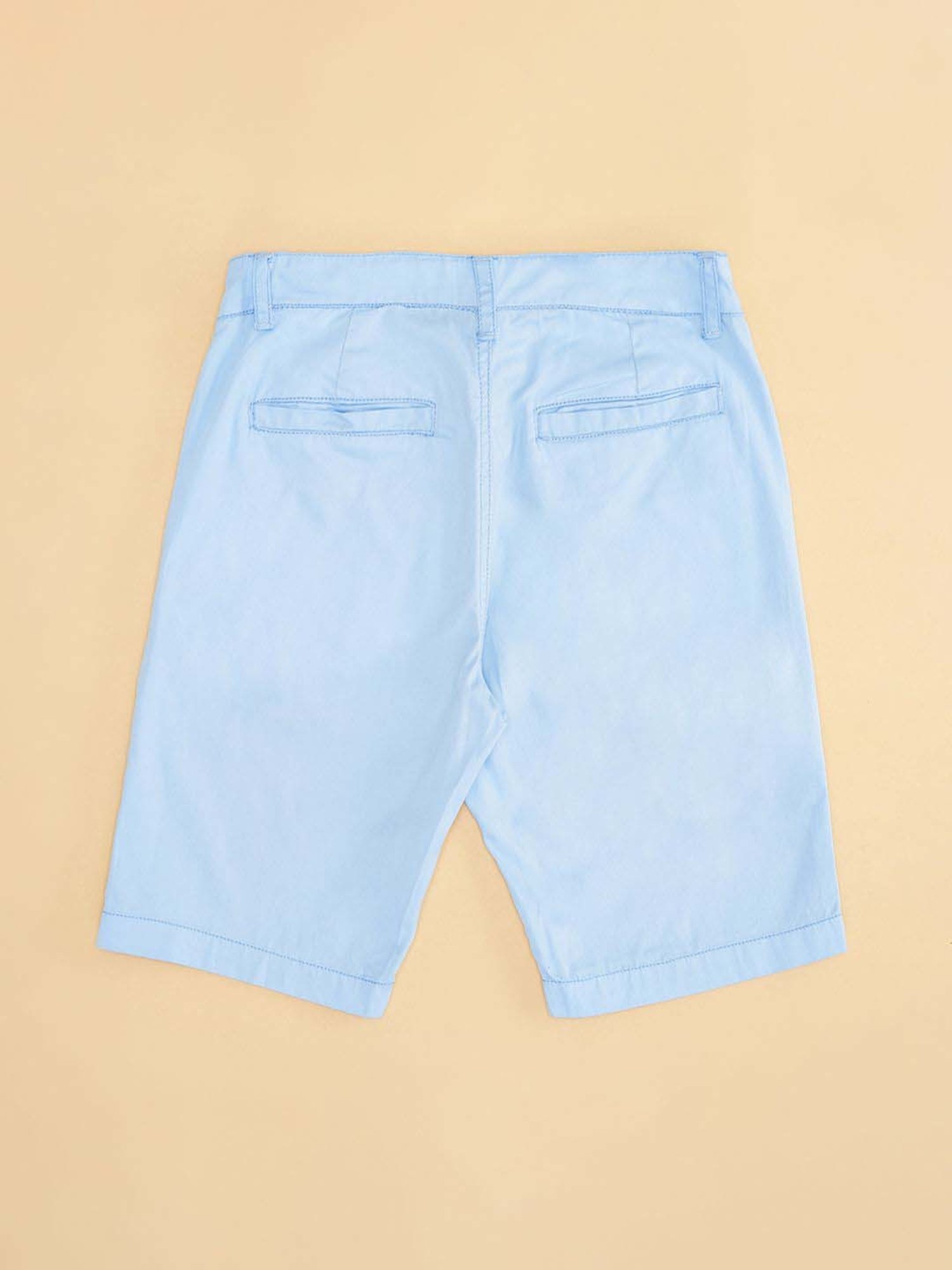 YU by Pantaloons Kids Blue Cotton Regular Fit Shorts