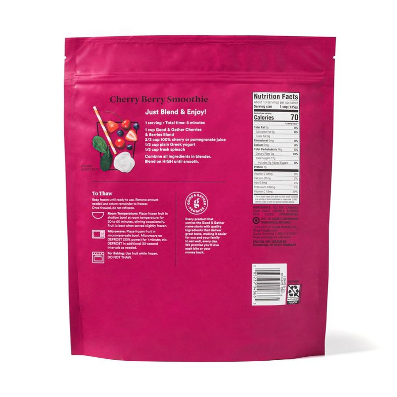 Cherries and Berries Frozen Blend - 48oz - Good & Gather™