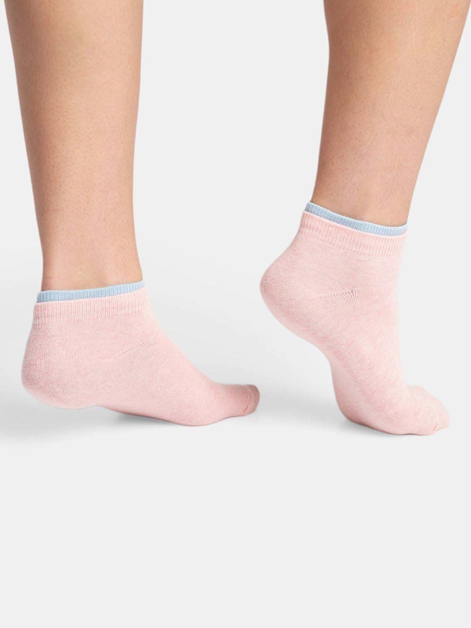 Jockey 7491 Women's Compact Cotton Solid Low Show Socks (Pack of 2)