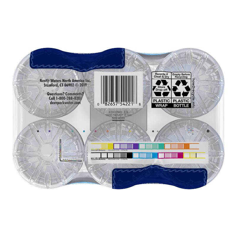 Deer Park Brand 100% Natural Spring Water - 6pk/23.7 fl oz Sport Cap Bottles