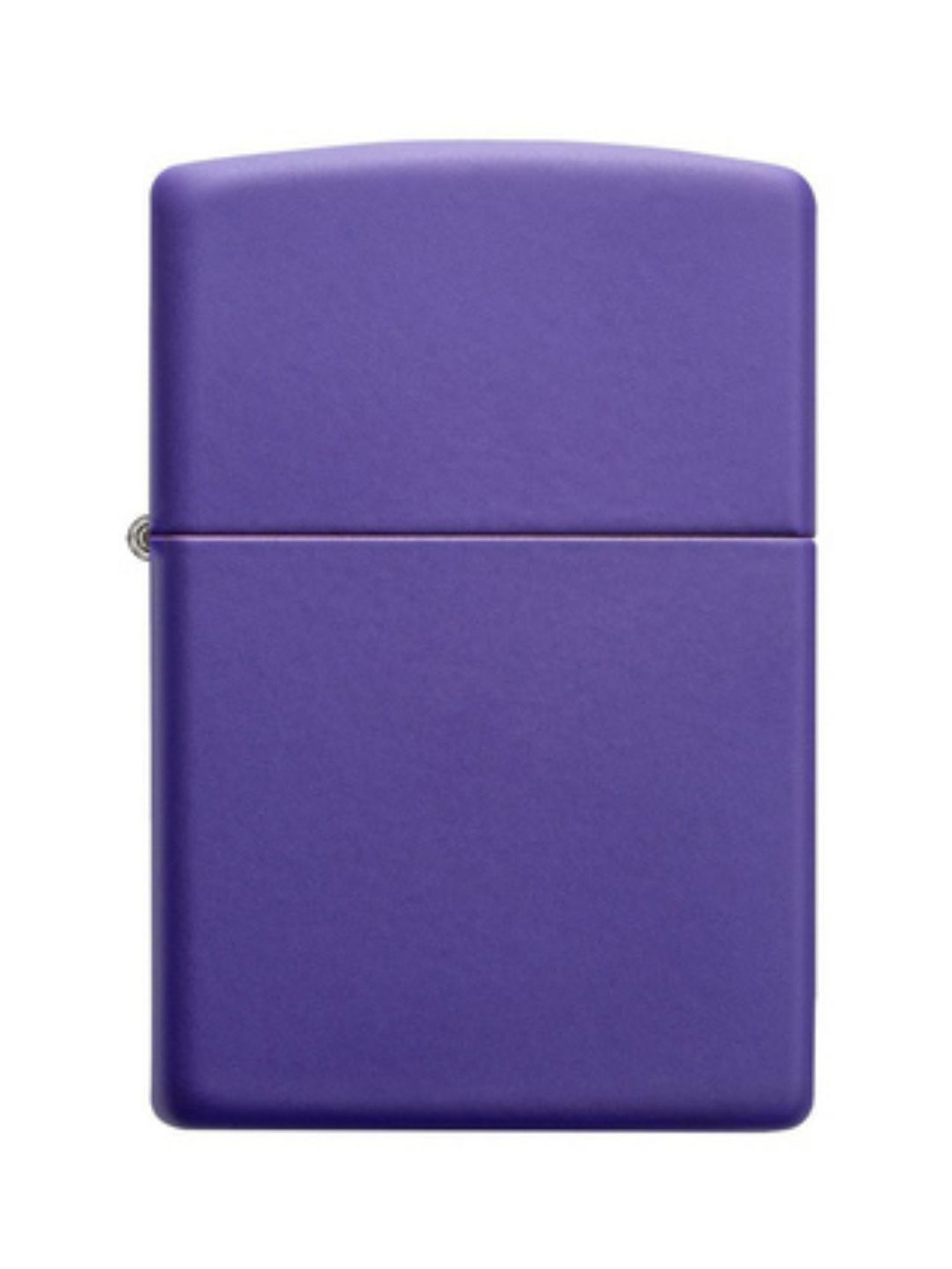 Zippo Metallic Purple Classic Iridescent Logo Brass Pocket Lighter