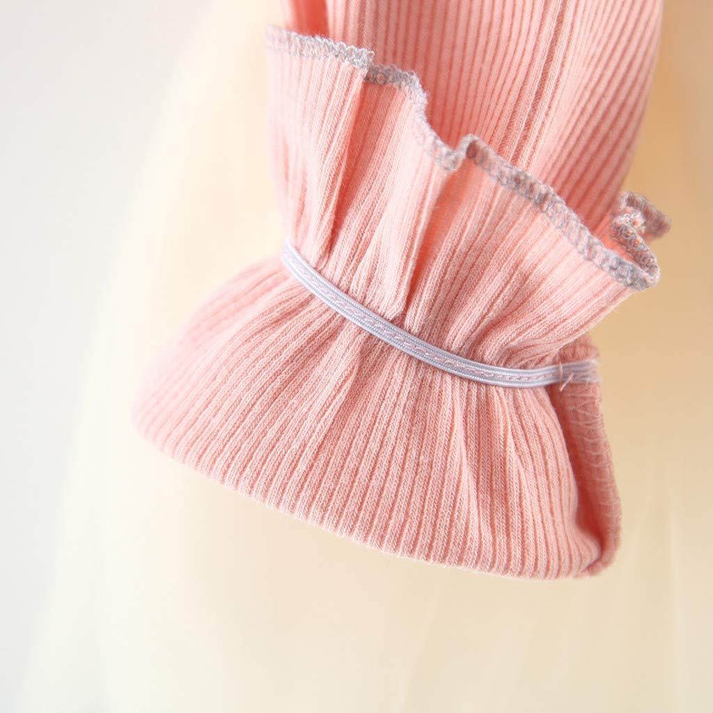 SRYSHKR-Beauty Baptism Gifts for Baby Girl,Toddler Baby Kid Girl Ruffles Lace Tulle Patchwork Flower Casual Dresses Clothes