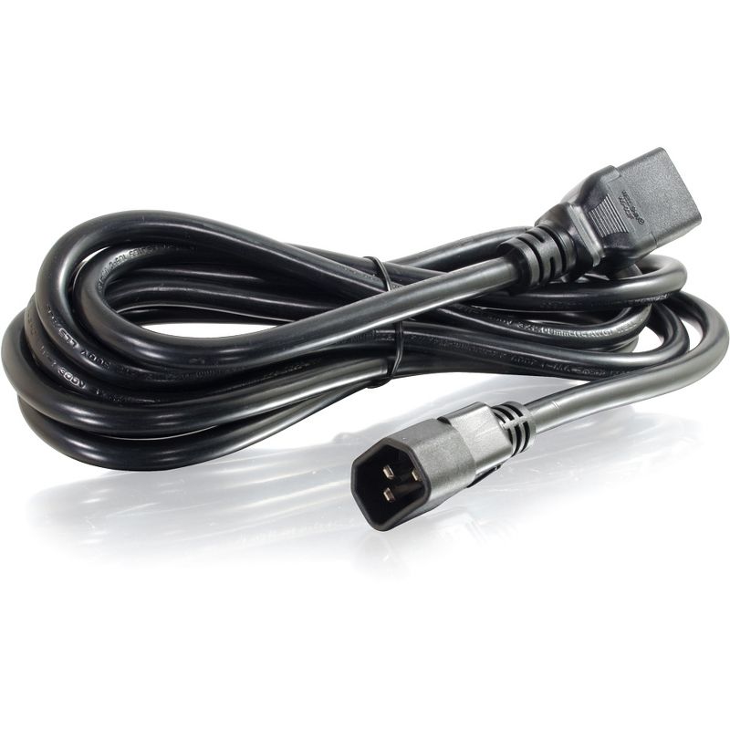 C2G 4ft 14AWG 250 Volt Power Cord (IEC C14 to IEC320 C19) - For PDU, Server - 14 Gauge - 250 V AC - Black