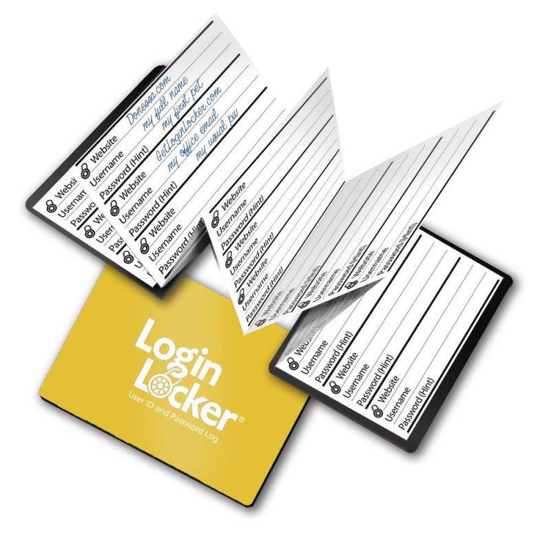 Login Locker Password Organizer&mdash;Yellow