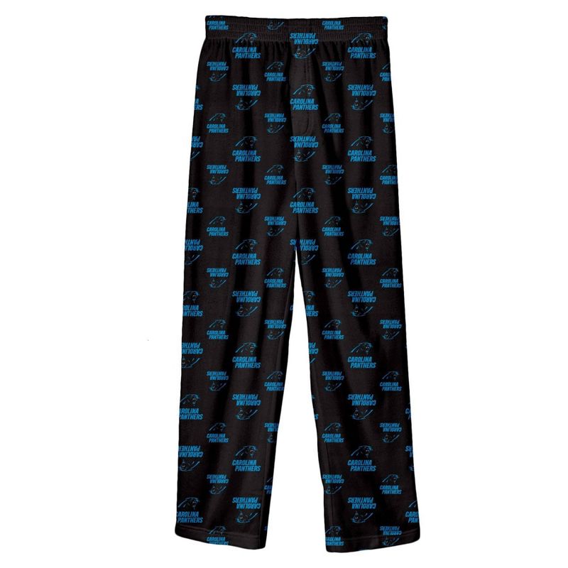 NFL Carolina Panthers Boys' All Over Print Lounge Pants - L