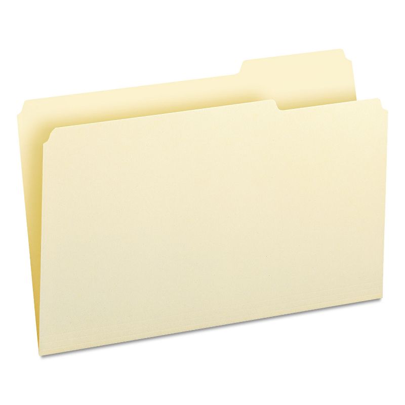 Smead Reinforced End Tab Fastener Folder Two Fasteners Letter Manila 50/BX 34105