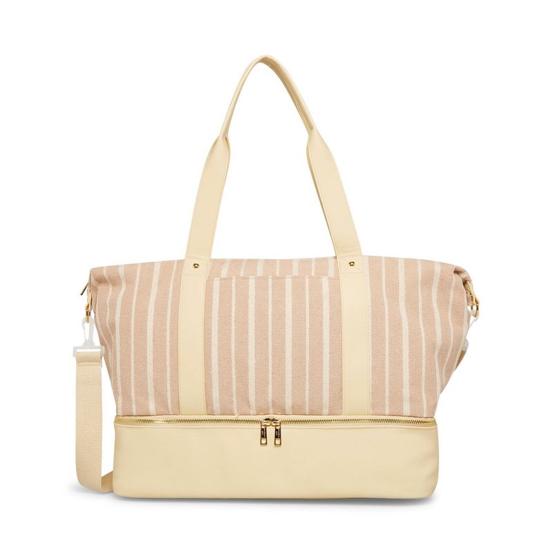 Madden Girl Women's Chuck Weekender Bag - Beige