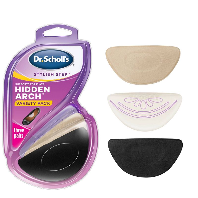 Dr. Scholl's Stylish Step Hidden Arch Support Variety Pack - 3pk