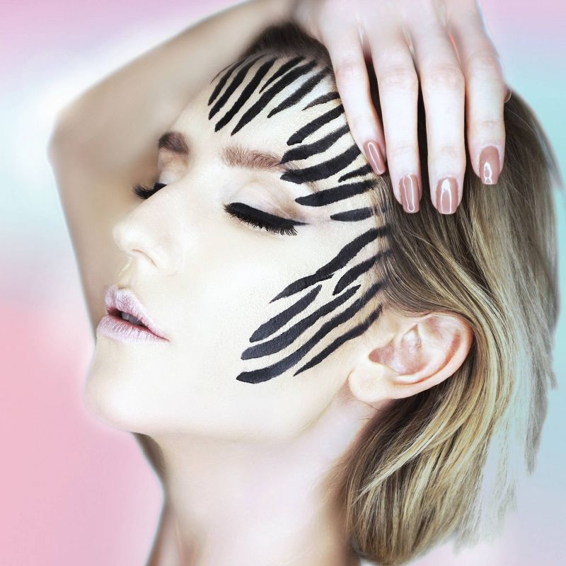 Zebra Stripes Makeup Stencil Halloween Costume Makeup