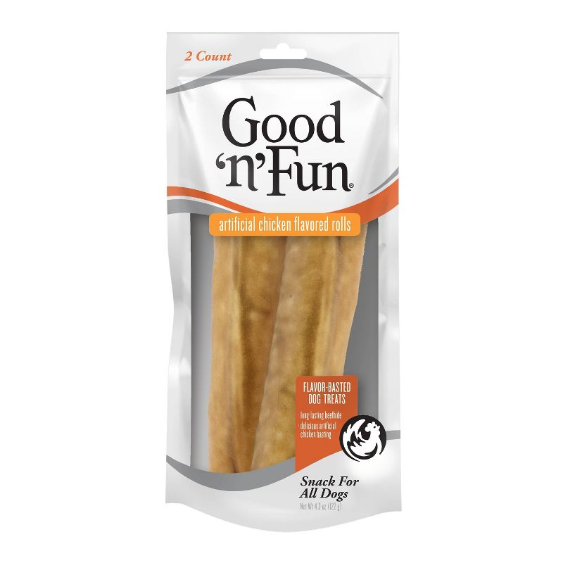 Good 'n' Fun Chicken Rolls Rawhide Dog Treats - 2ct