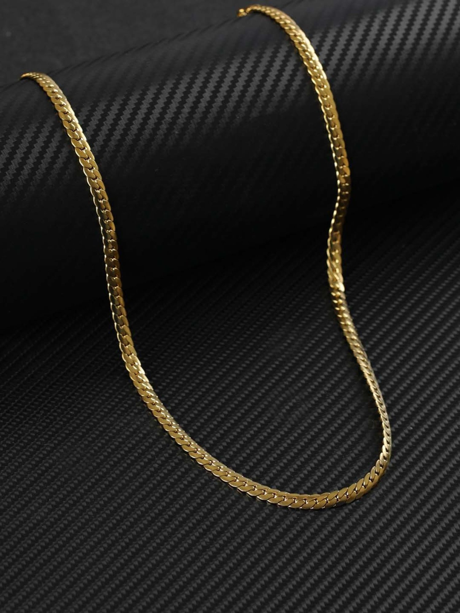 Bold by Priyaasi Classic Gold-Plated Link Chain for Men
