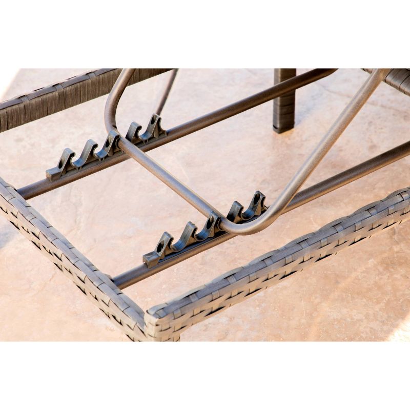 NewPort Outdoor Wicker Chaise Lounge - Brown - Coaster