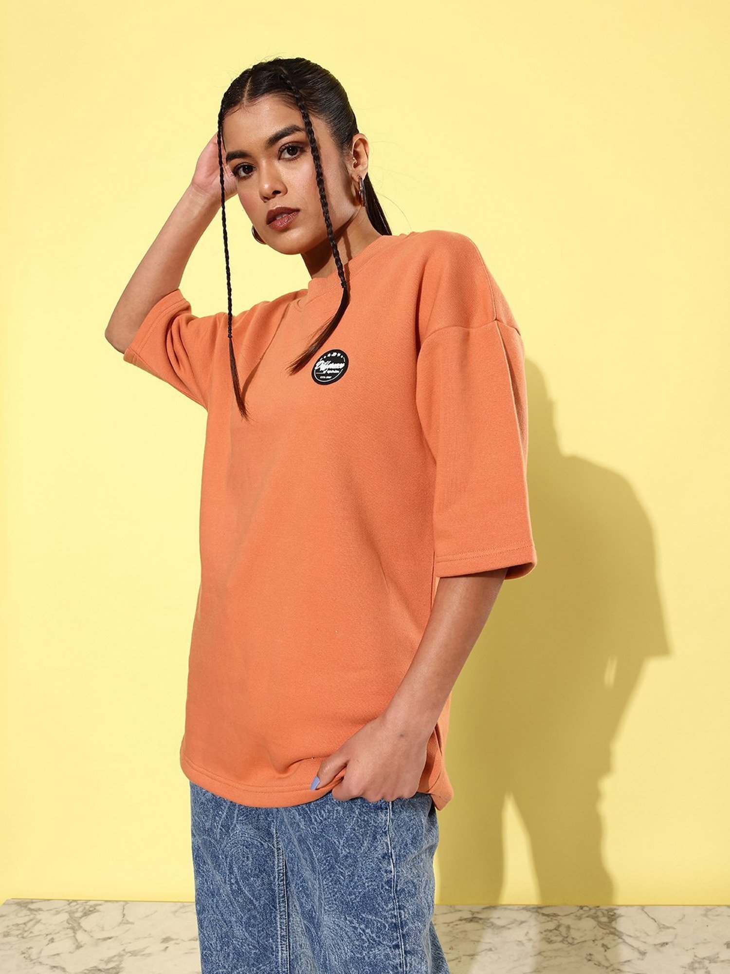 Difference of Opinion Brown Fleece Oversized Sweatshirt