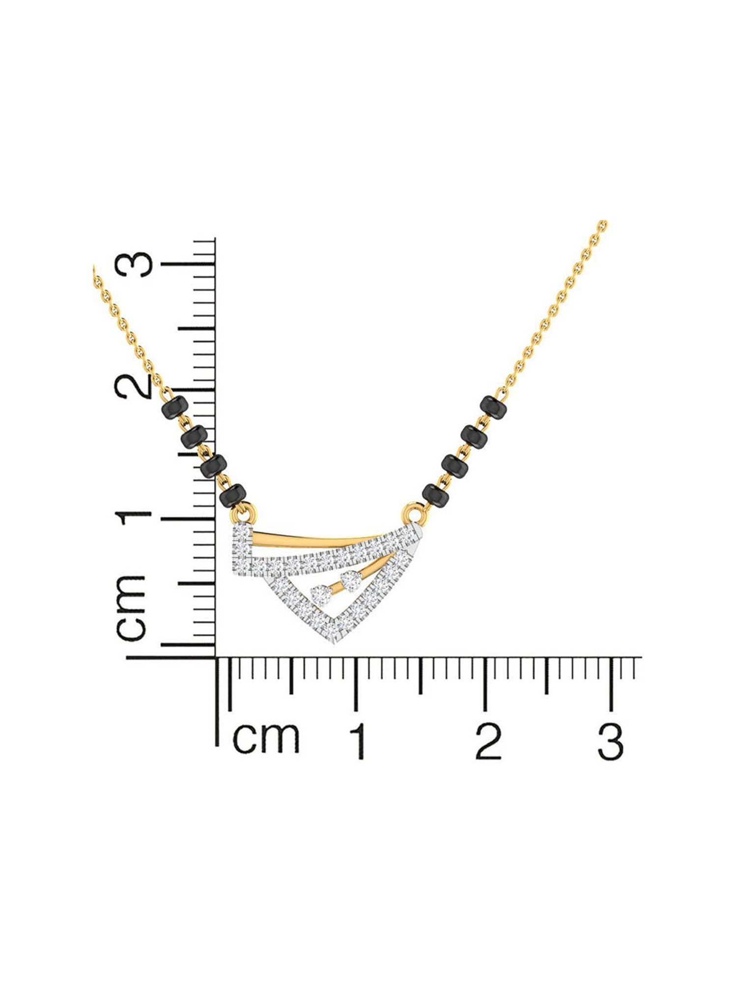 Waman Hari Pethe Jewellers 18k Gold & Diamond Mangalsutra for Women